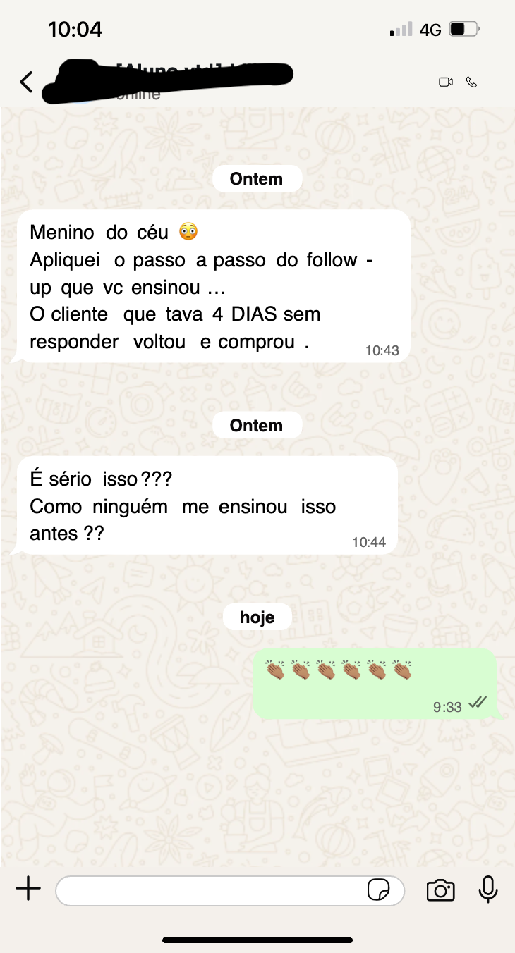 Depoimento de aluno 2