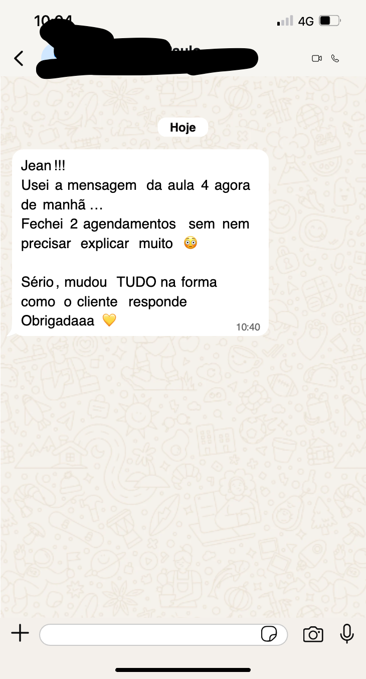 Depoimento de aluno 6